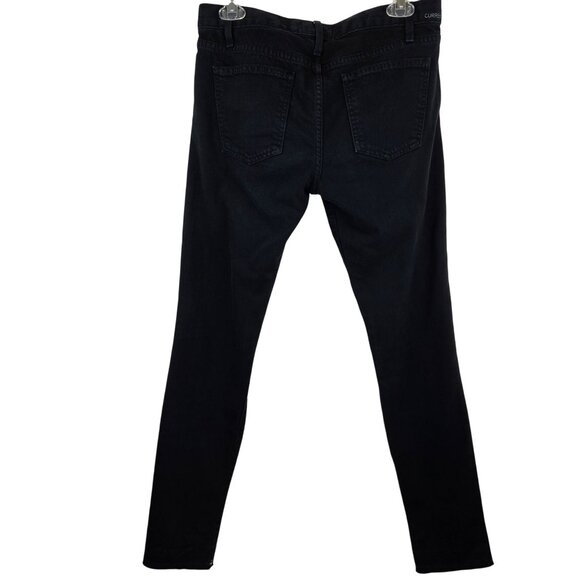 Men 26 Black Skinny Grunge Rocker Punk Metal Emo Streetwear Style Slim Fit Jeans - Picture 3 of 10